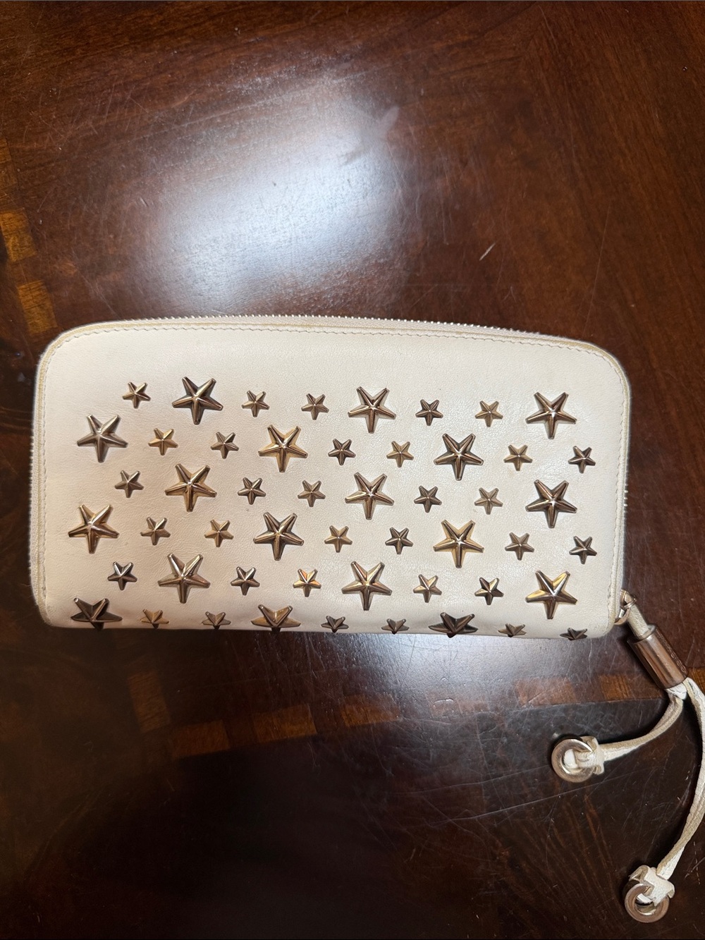 Jimmy Choo Star-Stud Zip Long Wallet